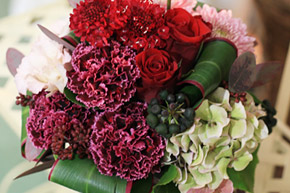 アレンジメント 赤系