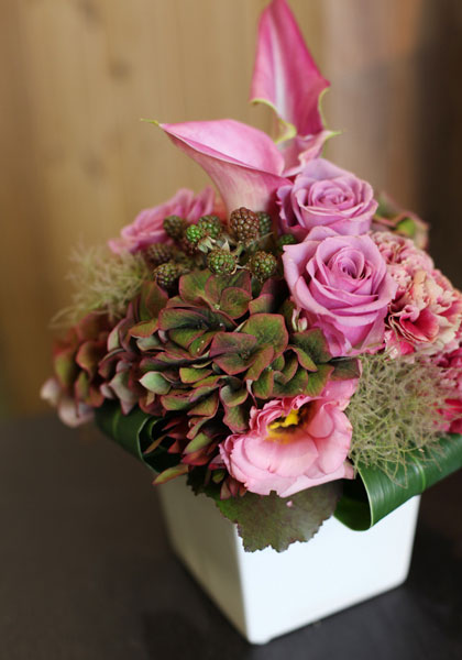 アレンジメント ピンク系