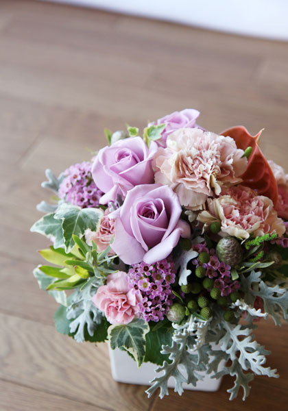 アレンジメント ピンク系