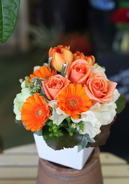 アレンジメント 黄色・オレンジ系