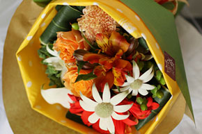 花束(ブーケ風)黄色・オレンジ系