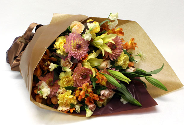 花束(スタンダード)黄色・オレンジ系